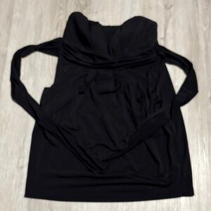 Wishes Chic Strapless Black Dress